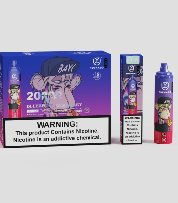 EU Warehouse Blueberry Raspberry Vape UZY TORNADO 20000 E Vape