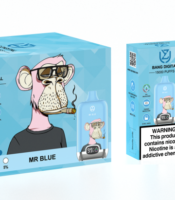Boîte Bang Digital 15000 Vapes MR Blue UZY Bang