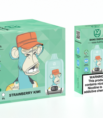 Fraise Kiwi UZY Bang Digital 15000 Vaper 15k Puff
