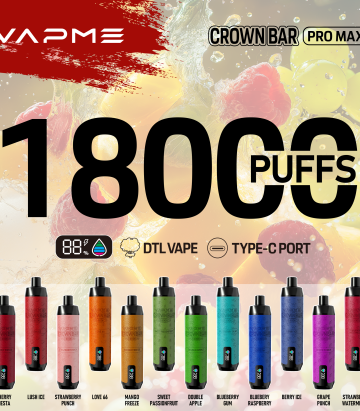 VAPME Crown Bar Pro Max 18k Vape DTL 25ML