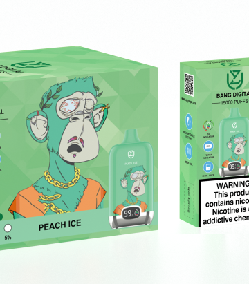 Peach Ice UZY Bang Digital 15000 avec écran LCD