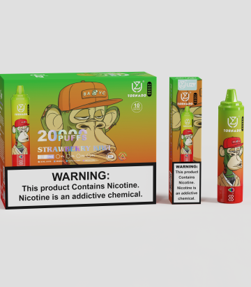 EU Warehouse Strawberry Kiwi Vape UZY TORNADO 20000 Vape Pod