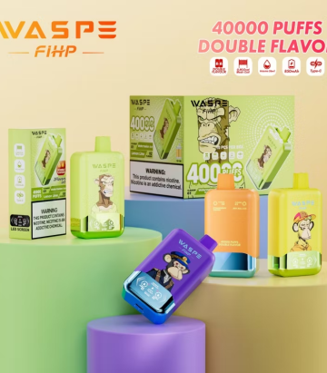 Wholesale Vape Disposable Waspe 40000 Puff 2 in 1 Double Flavor