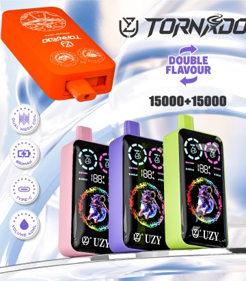 EU Warehouse Disposable Vapes UZY TORNADO 30000 Puffs 30k Vape Tornado