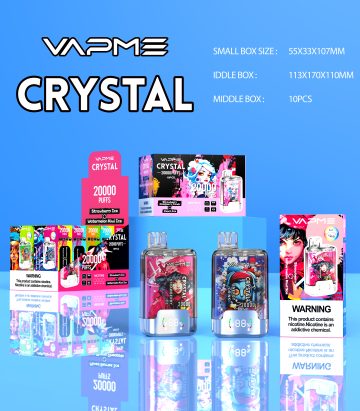VAPME CRYSTAL 20000 Puffs 2 In 1 Flavor Disposable Vape