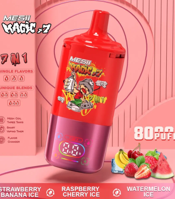 Mesii Magic 80000 Puffs Disposable Vape Pen 80K Puff 7in1 Vape E Cigarette Digital Vapes