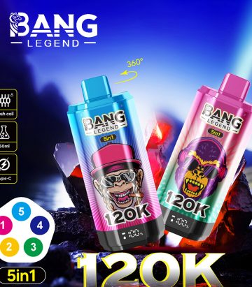 Bang Legend 120K Puffs Vape 5 in1 Flavor Disposble Vape