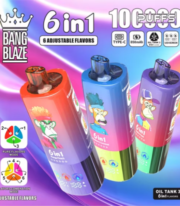 Bang Blaze100K Puff 6 In1 Flavor E-Cigarette Disposable Vape Puff 10000