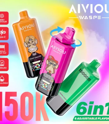 WASPE 150000 Puff 150k  6-in-1 Vape Disposable