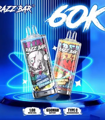 EU Stock RAZZ BAR 60000 Puffs 60K Crystal Vape Disposable Vapes