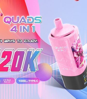 Disposable Vape JNR Quads 4 In 1 120K Puff Jnr 120000