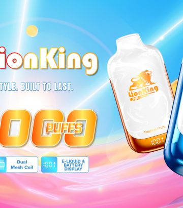 Disposable Vape Puff JNR Lion King 42000 Puff 42k Vapes With Smart Display