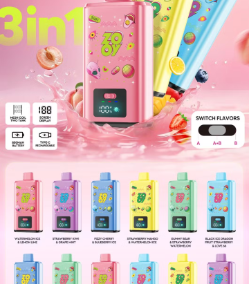 Disposable Vape 3 In 1 Flavors Zooy 150K Puff 150000 Vaper