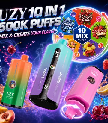 Disposable Vape UZY PENTA FLAVOR 10 IN 1 500k Vape Puff jednorazowki E-Zigarette