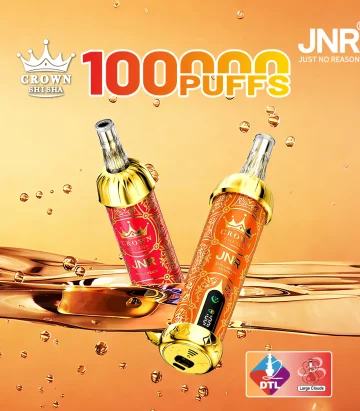 Puff Jnr Crown Shisha 100k Puff Vape Chicha Crown Bar Al Fakh